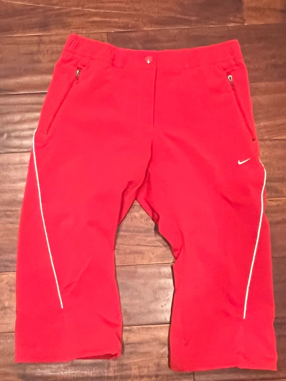 Nike Golf Fit Dry Womens Cropped Pants Red Sports Athletic Medium